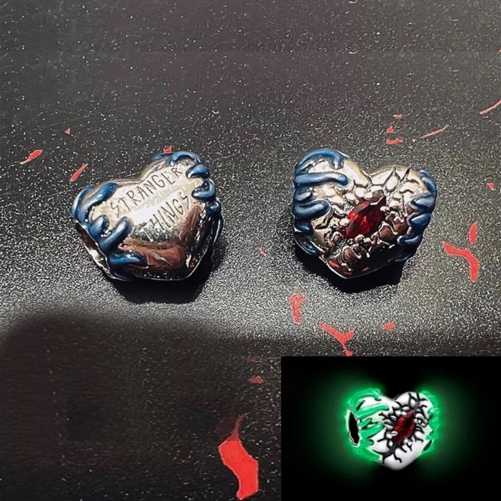 1pcs Pandora x Netflix Logos Stranger Things Charm Sterling Silver D&D Horror